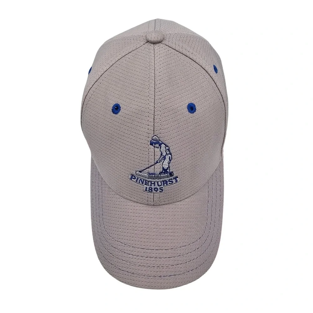 Pinehurst Resort 1895 Golf Hat Pukka Performance Gray Blue Putter Boy Adjustable
